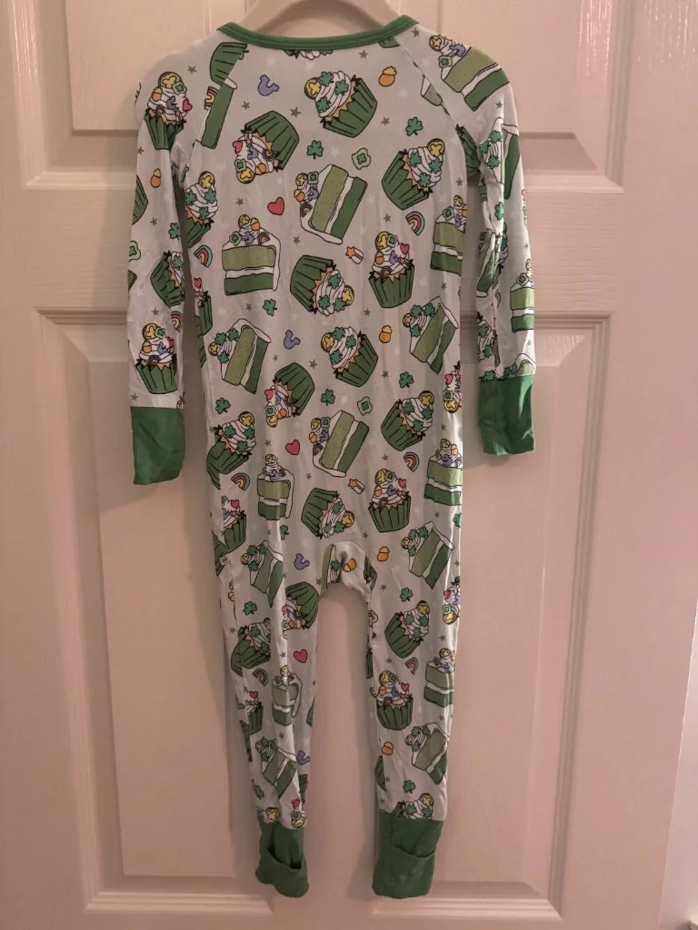 Caden Lane Convertible Zip Romper- Shamrock Sweets (18-24 months)
